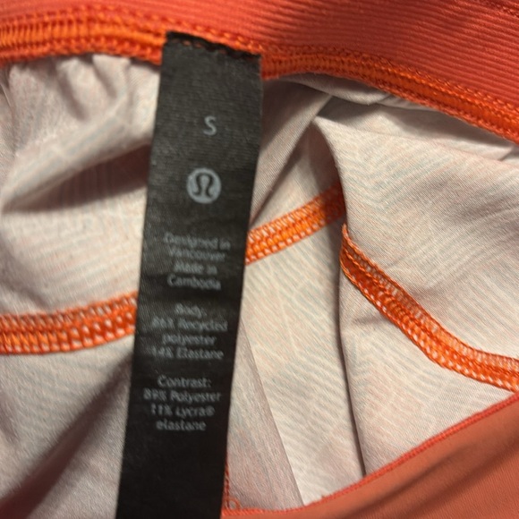 LULULEMON T.H.E. Short 9" Linerless Training Athletic Shorts in Orange Size S - Picture 8 of 8